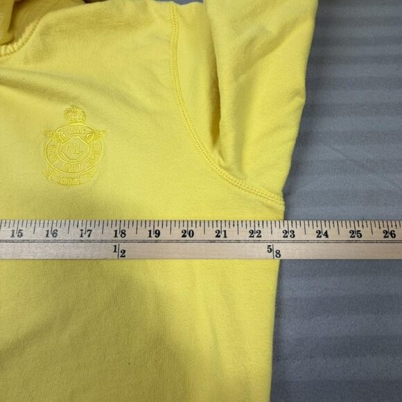 Ralph Lauren LRL Jeans Co Hoodie Womens XL Yellow Cotton Logo - Picture 11 of 15
